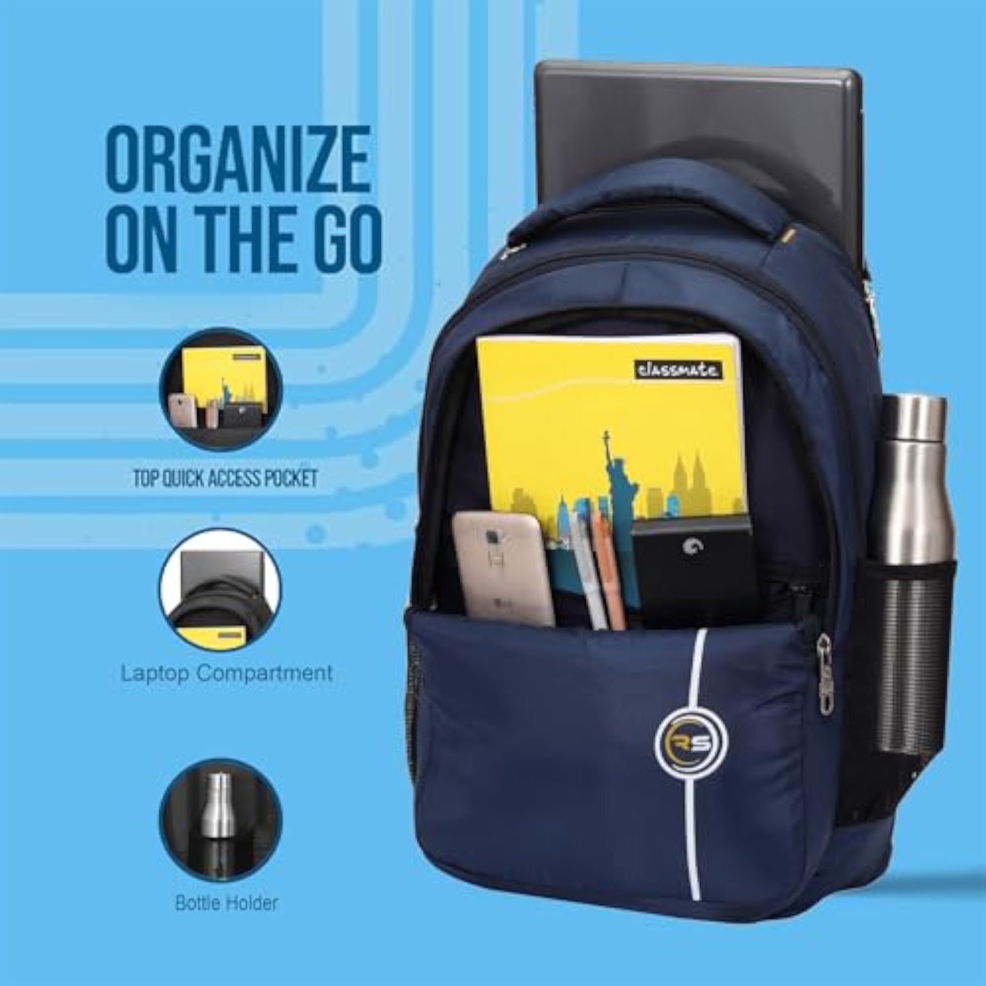 40L Casual Laptop Backpack for Men & Women